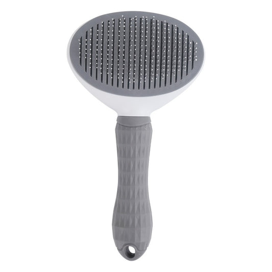 Self-Cleaning Pet Comb – Stainless Steel Brush for Cats & Dogs Cat Self-Cleaning Comb Stainless Steel D | Ectron Online
