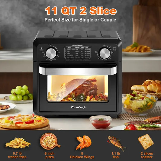 11QT Compact Air Fryer Toaster Oven 11QT Compact Air Fryer Toaster Oven, 100 | Ectron Online