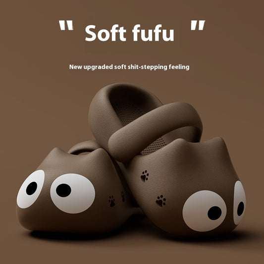 Women's Poop-like Closed Toe Cute Hole Shoes Non-stinky Feet Non-slip