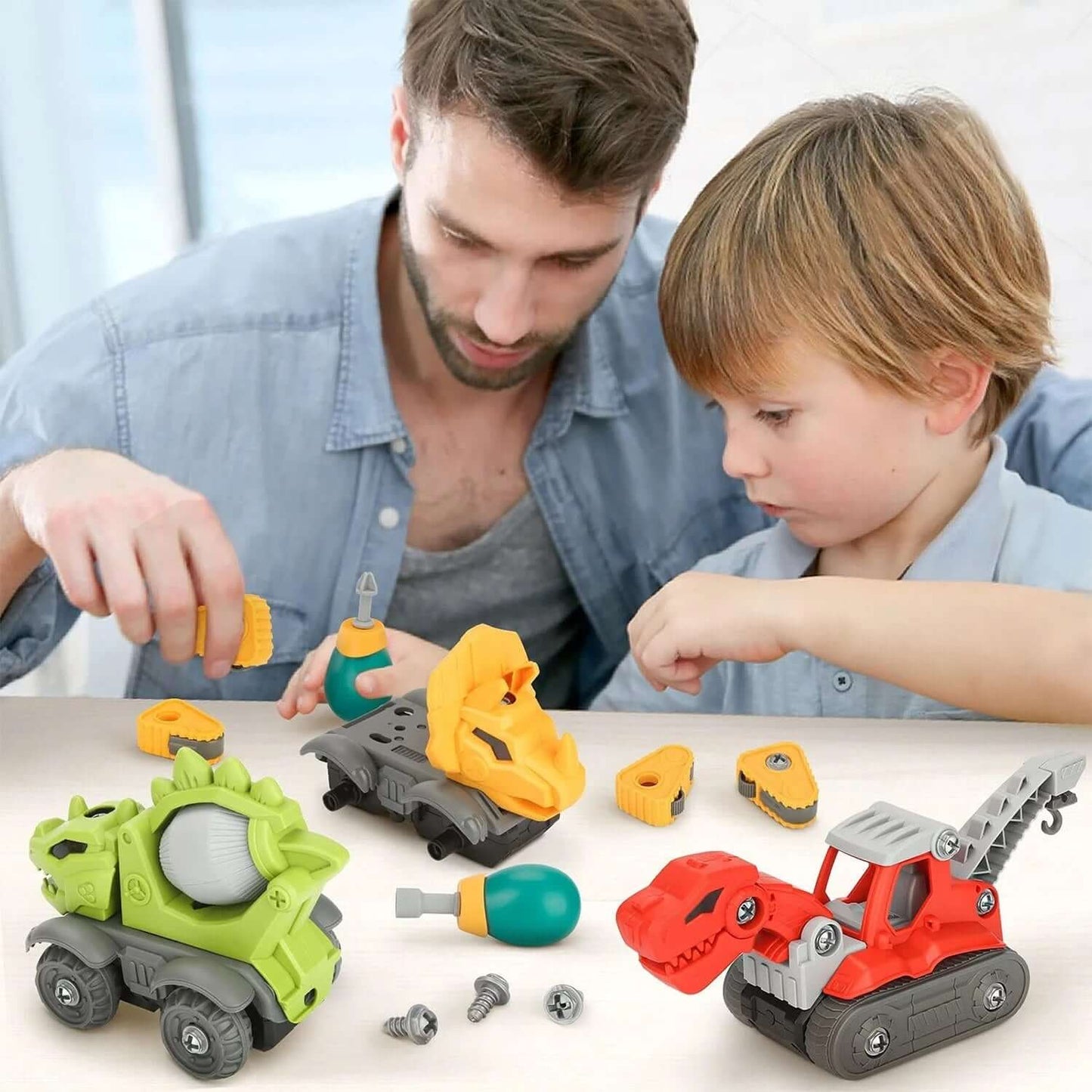 5-Pack Take Apart Dinosaur Toys with Electric Drill 5 Pack Take Apart Dinosaur Set With Elec | Ectron Online