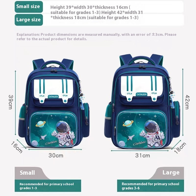 Student Waterproof And Lightweight Astronaut Cartoon Backpack