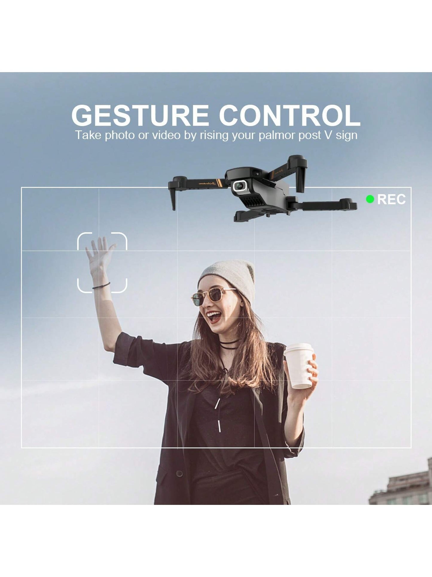 UK 4DRC V4 Foldable Mini Drone With Camera 4K 1080P HD Drone ,3 Batteries,Drones For Adults Kids,Remote-controlled Quadcopter,Logistics Is Randomly Sent By Evri,Royal Mail,Amazon Logistics,