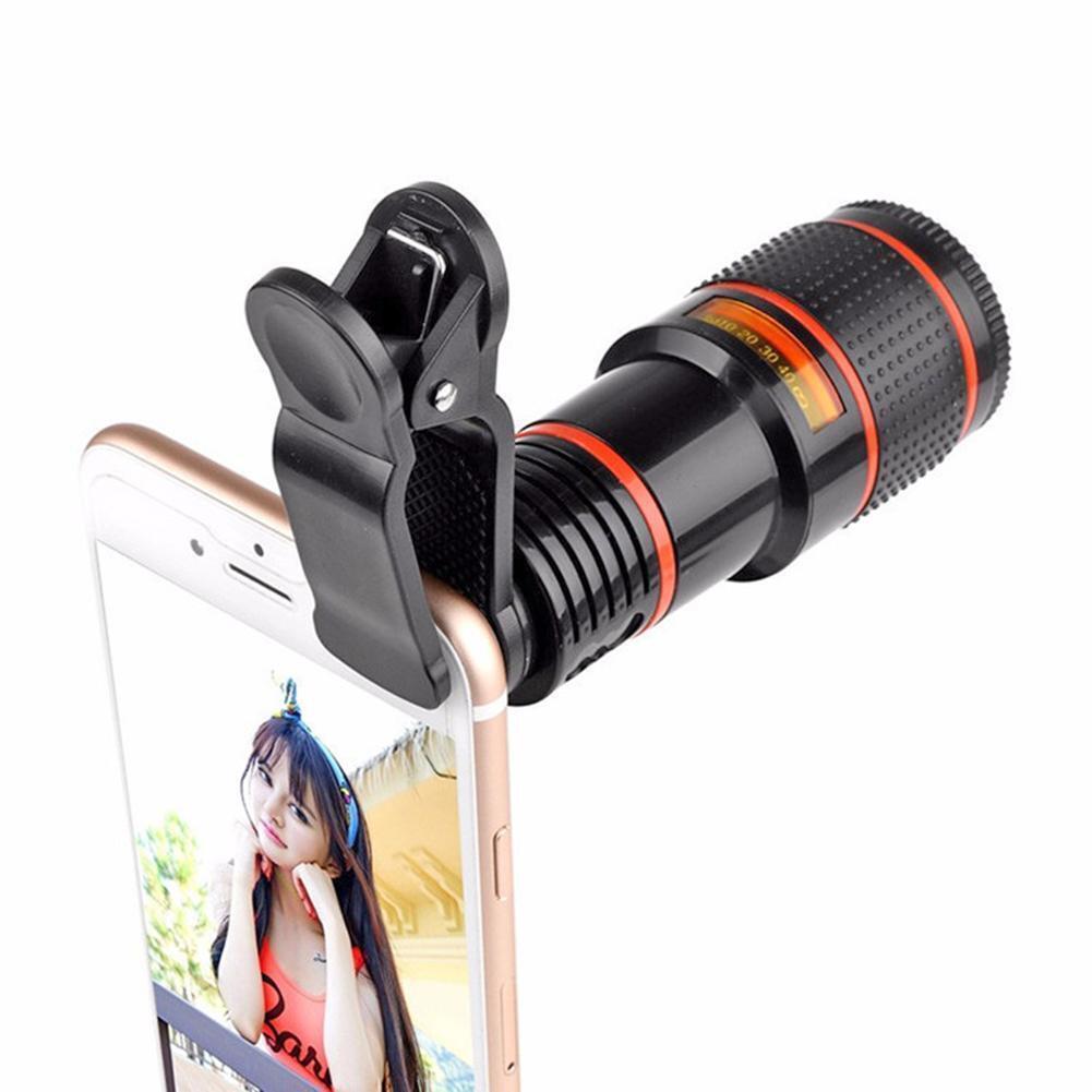 HD 8X Clip On Optical Zoom Telescope Camera Lens For Universal Mobile Cell Phone - Ectron Online