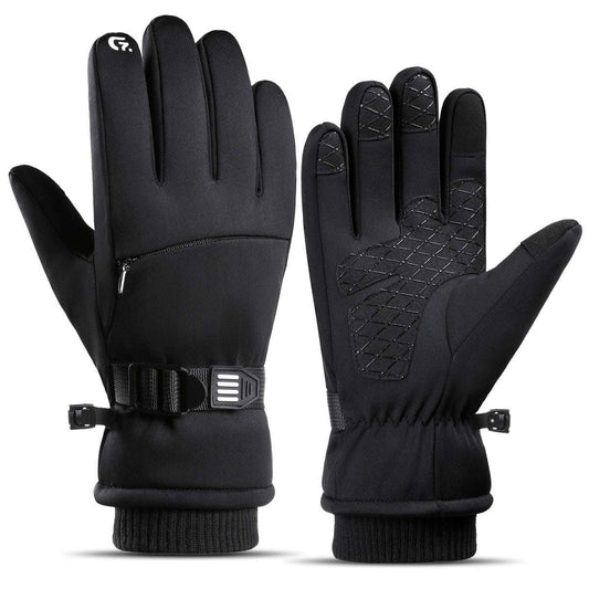 Fleece-Lined Waterproof Gloves Fleece-lined Thick Waterproof And Cold-r | Ectron Online