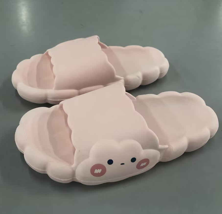 Summer Cartoon Indoor Home Thick Bottom Cloud Slippers