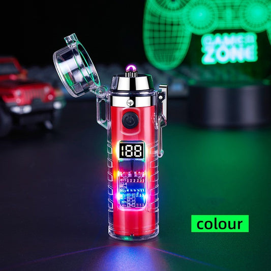 Dual Arc USB Charging Lighter with LED Colorful Light & Power Display Light Gadgets | Ectron Online