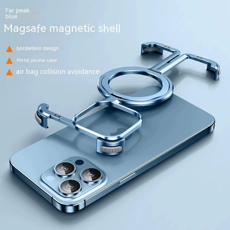 Metal Airbag Anti-fall Shell Phone Case Protective Shock Absorption Aerospace Grade Aluminum Holder Cover - Ectron Online