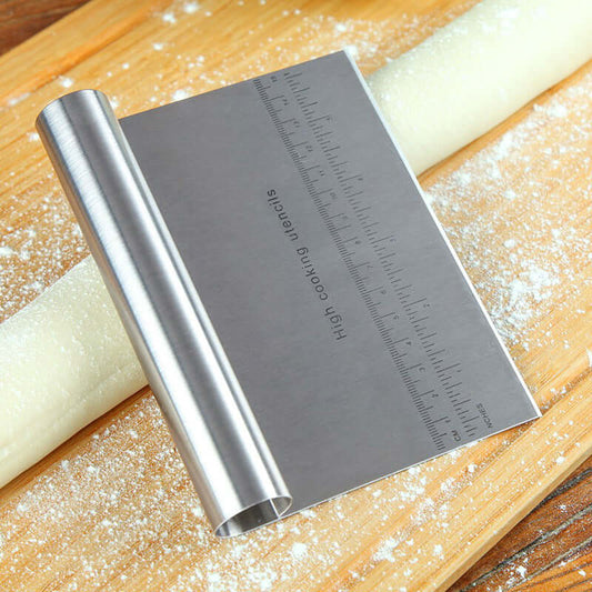 Stainless Steel Dough Scraper & Pastry Cutter with Scale