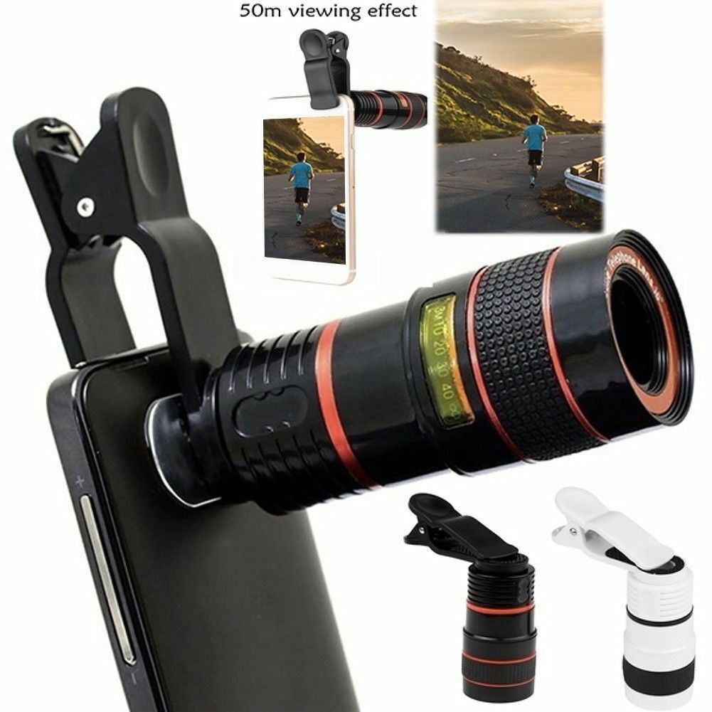 HD 8X Clip On Optical Zoom Telescope Camera Lens For Universal Mobile Cell Phone - Ectron Online
