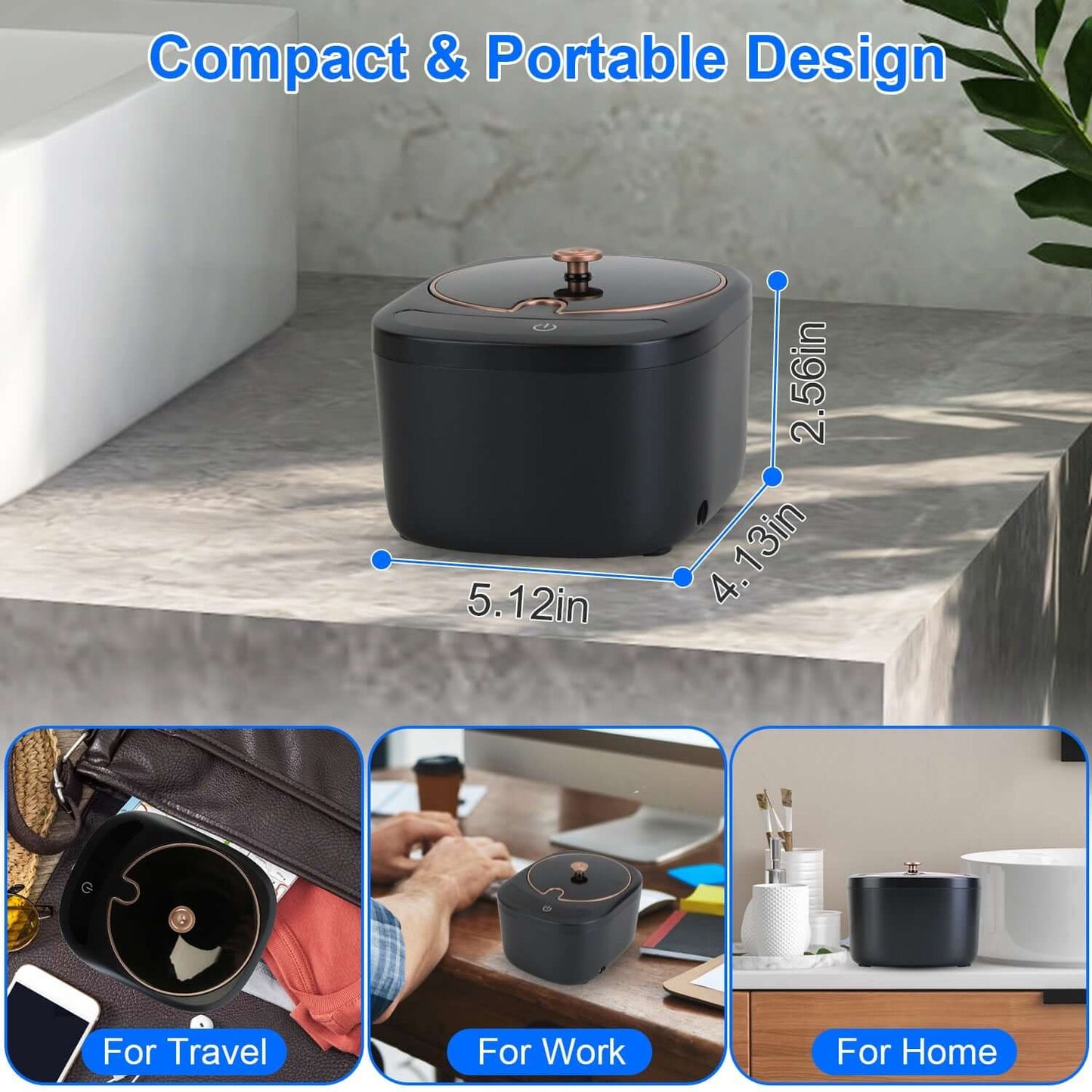45kHz Ultrasonic Retainer Cleaner - 230ML UV Dental Machine
