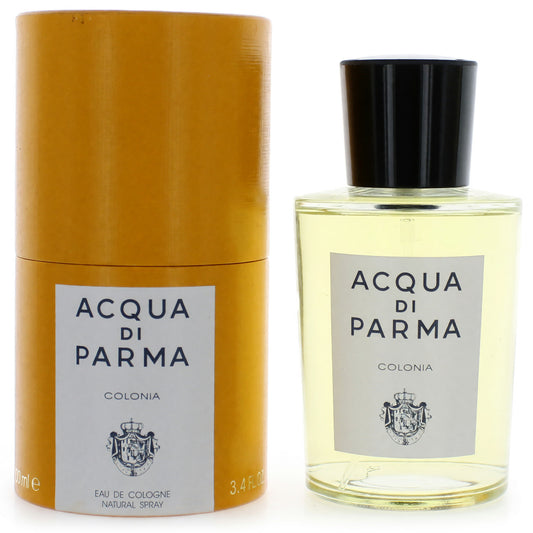 Acqua di Parma Colonia eau de cologne spray bottle with gold cap, 3.4 fl oz