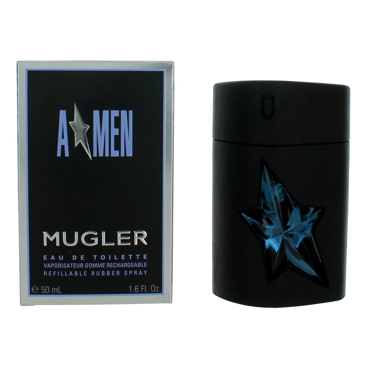 Angel by Thierry Mugler, (A*men) 1.6oz EDT Refillable Rubber Spray men