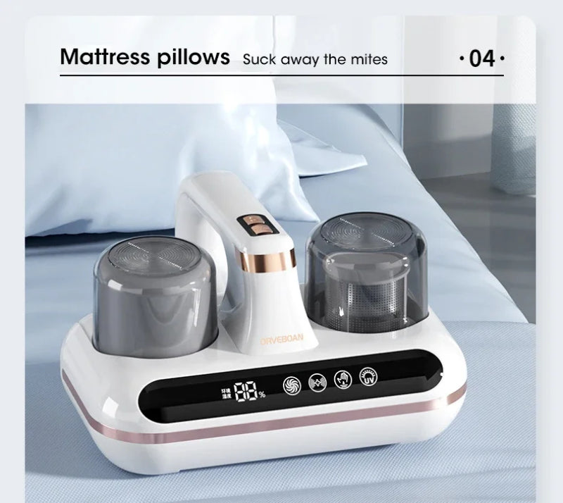 New Mattress Vacuum Mite Remover Cordless Handheld Cleaner Powerful Suction For Cleaning Bed Pillows Home Supplies - Ectron Online