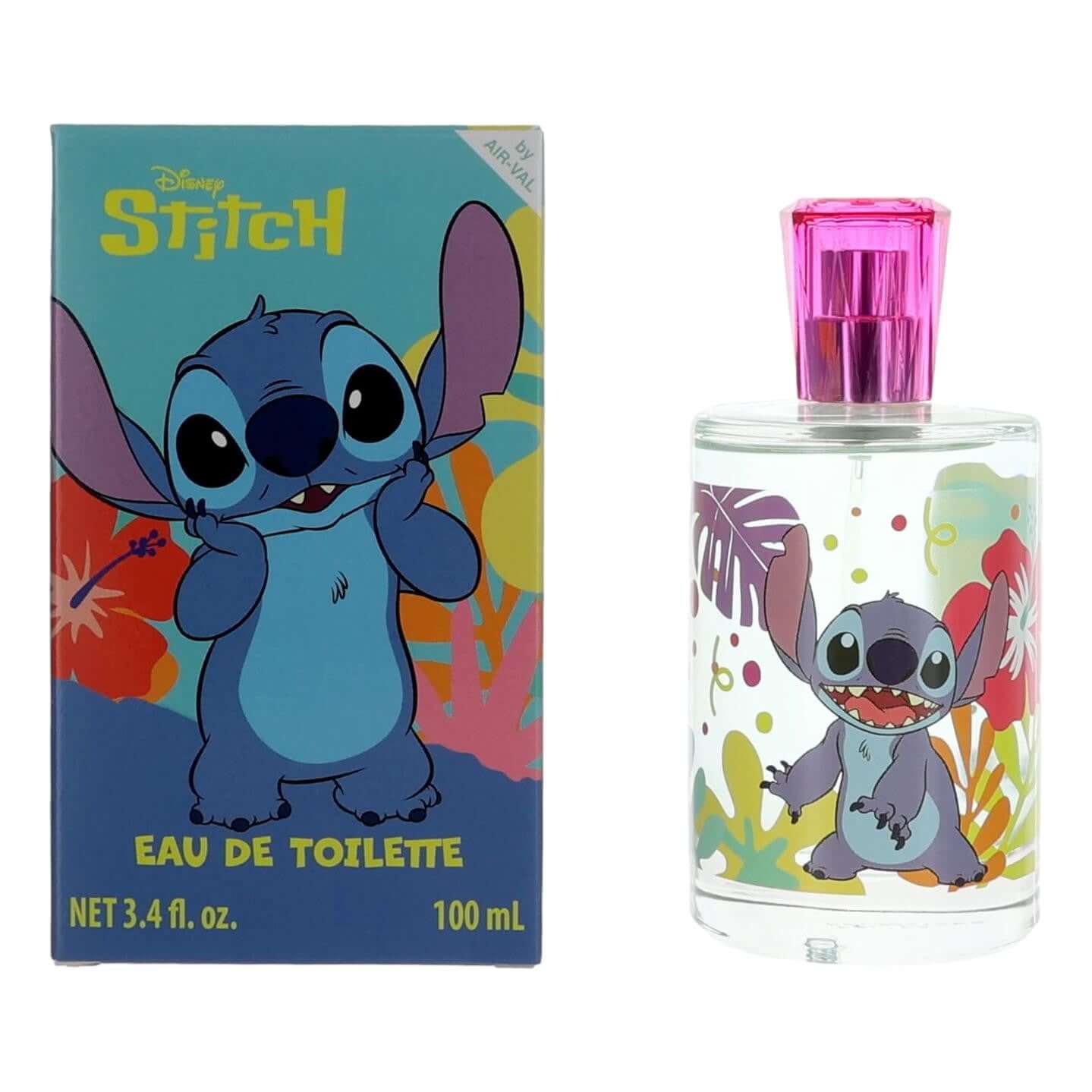 Kids EDT spray bottle and box, Stitch theme, 3.4 fl oz (100 mL)