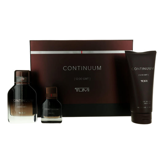 Men's Tumi Continuum 3-piece gift set: bottle, spray, and tube