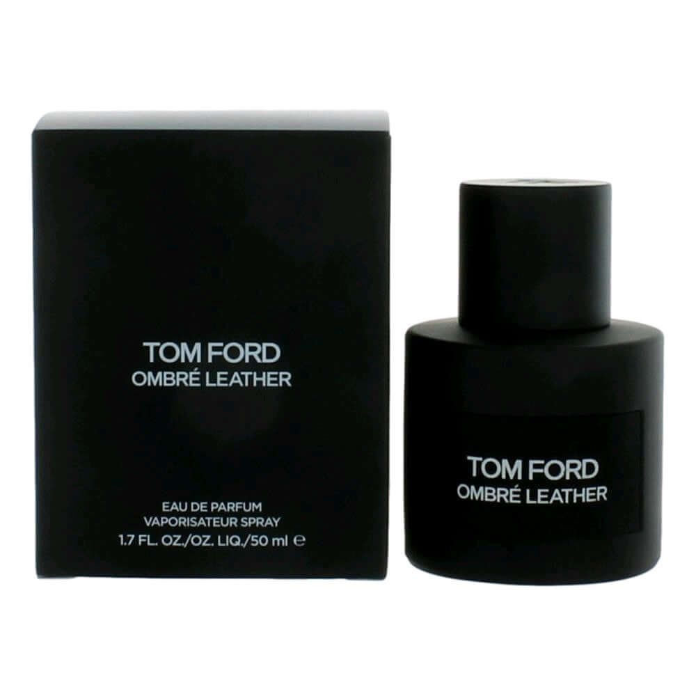 Tom Ford Ombre Leather eau de parfum spray bottle with black box