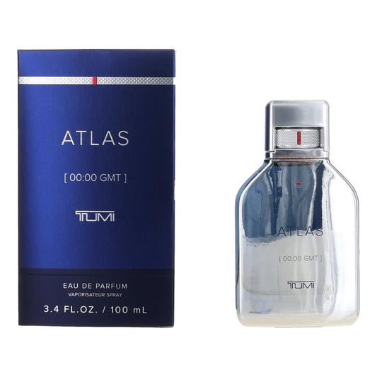 Men's eau de parfum spray, Atlas bottle and box, 3.4 fl oz (100 ml) by Tumi