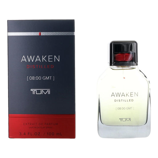 Tumi Awaken Distilled men's extrait de parfum spray, 3.4 fl oz, with box