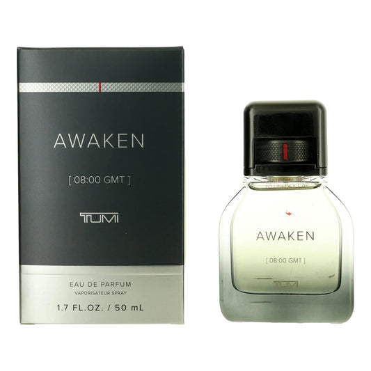 Tumi AWAKEN Eau de Parfum spray bottle, 1.7 fl oz/50 ml, clear liquid