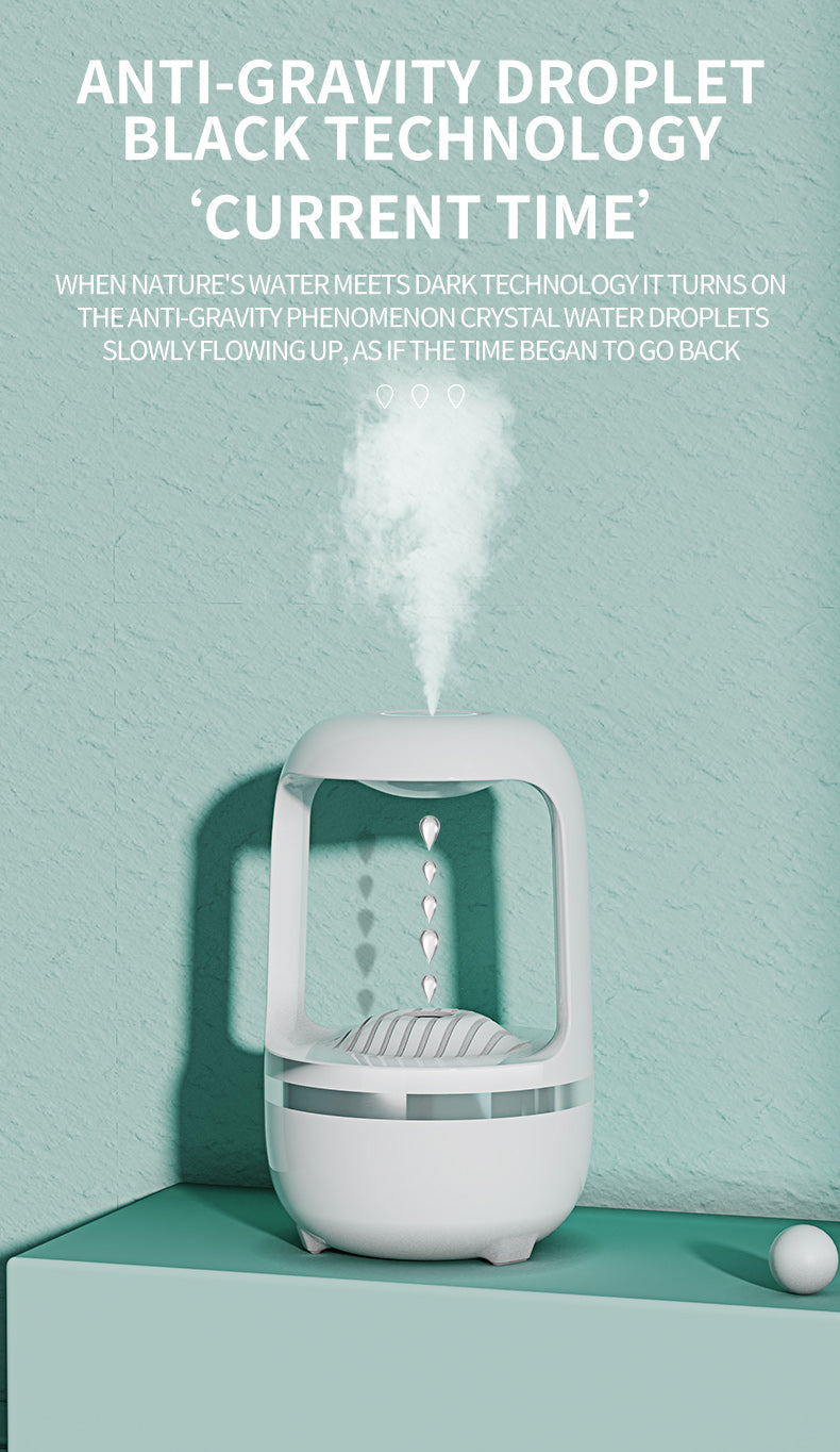 Anti Gravity Humidifier Water Drop Backflow Aromatherapy Machine Large Capacity Office Bedroom Quiet Heavy Fog Household Sprayer - Ectron Online