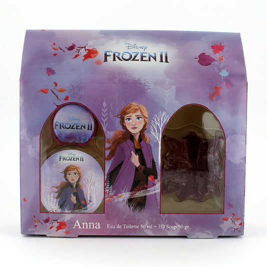 Frozen II Anna 2-piece gift set box: eau de toilette 50 ml and 3D soap 50 g