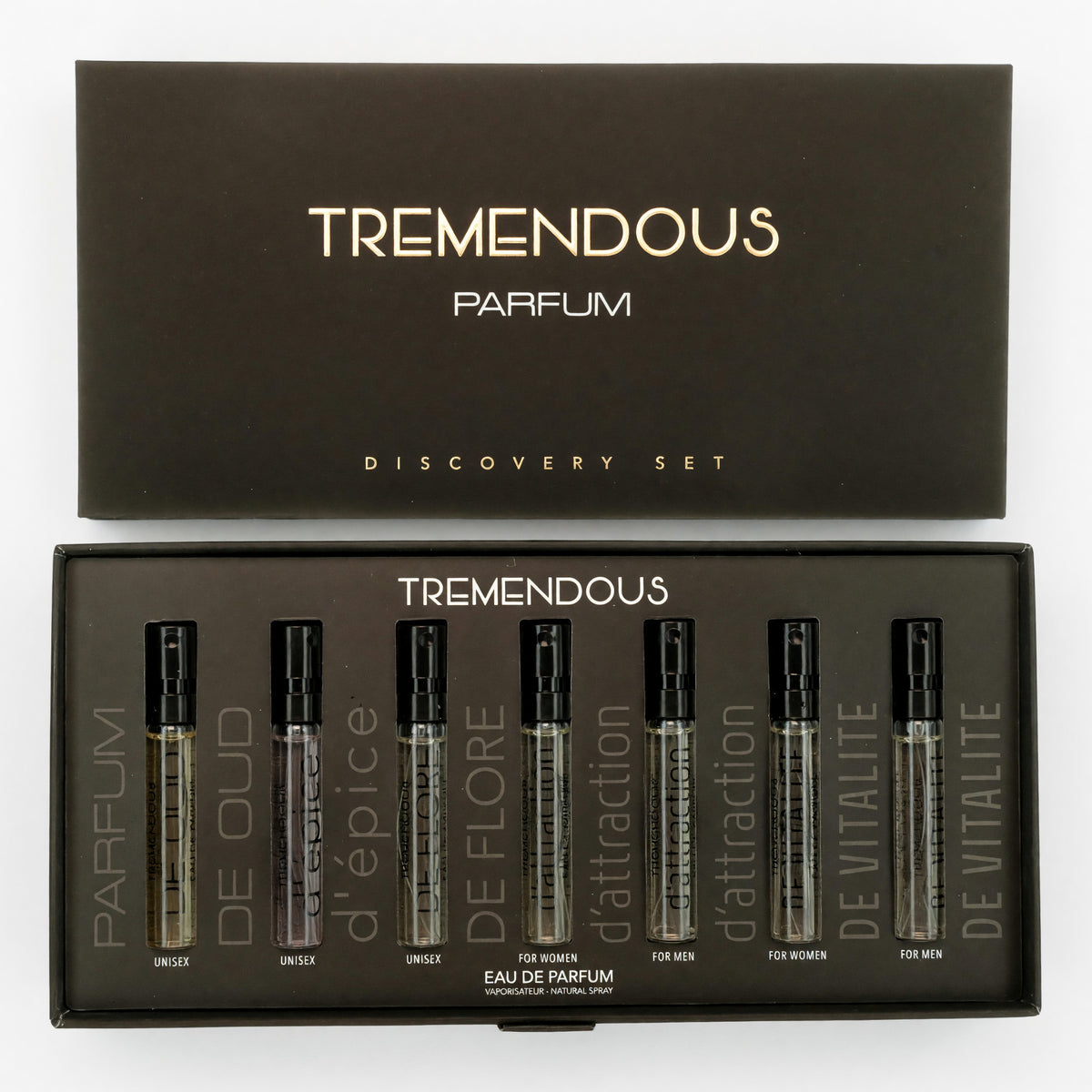 Tremendous by Tremendous Parfum, 7 Piece Discovery Set