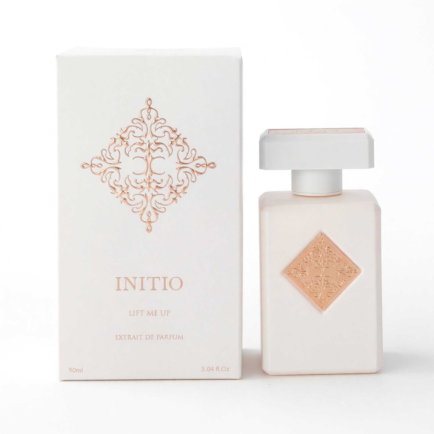 Extrait de parfum spray bottle and box by Initio Parfums Prives, Lift Me Up, 3oz