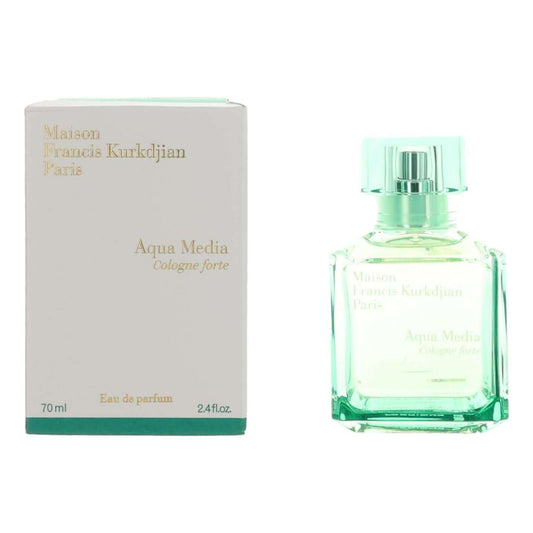 Aqua Media Cologne Forte by Maison Francis Kurkdjian, 2.4oz EDP Spray for Unisex, featuring a refreshing fragrance.