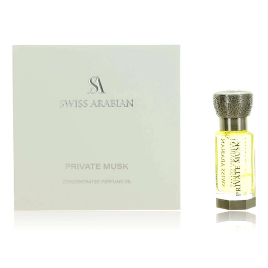 Private Musk by Swiss Arabian, 0.4 oz Perfume Oil for Unisex