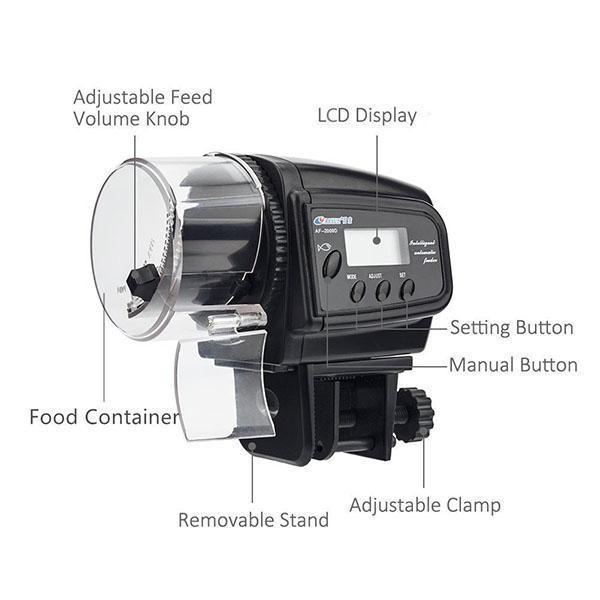 Digital Automatic Aquarium Fish Feeder - Ectron Online