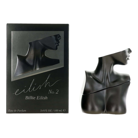 Eilish #2 by Billie Eilish, 3.4 oz EDP Spray for Women, featuring a sculpted bottle design.
