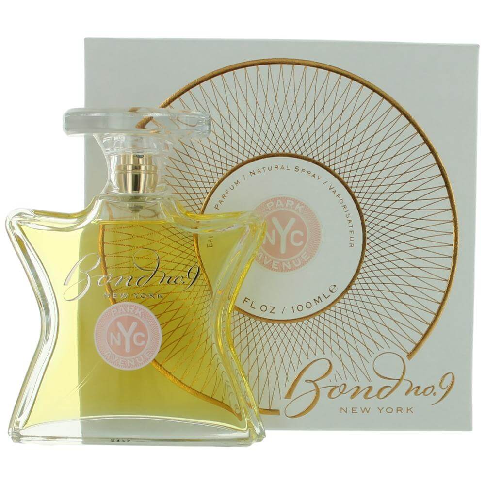 Bond No. 9 Park Avenue EDP spray bottle with box, amber glass and gold cap