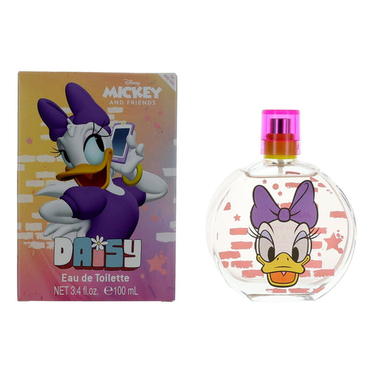 Kids' Daisy Duck EDT spray bottle with pink cap and matching product box
