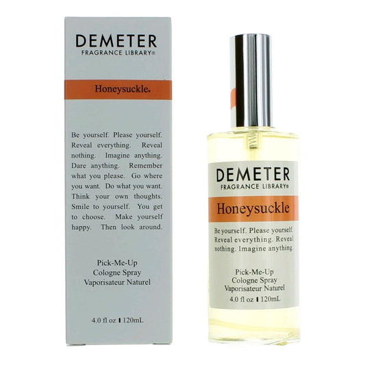 Honeysuckle cologne spray for women with Demeter label, 4 oz bottle and box