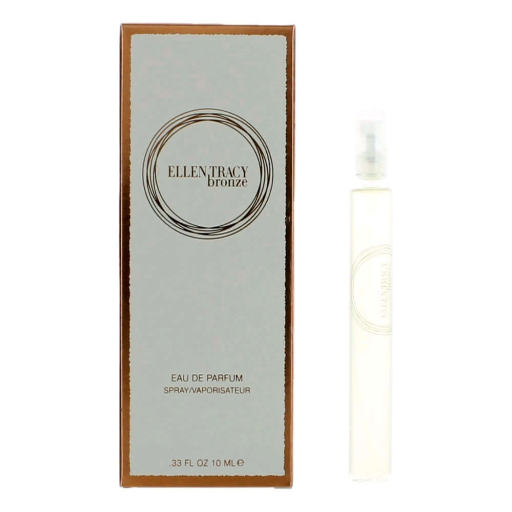 Ellen Tracy Bronze eau de parfum purse spray in tall box with small vial