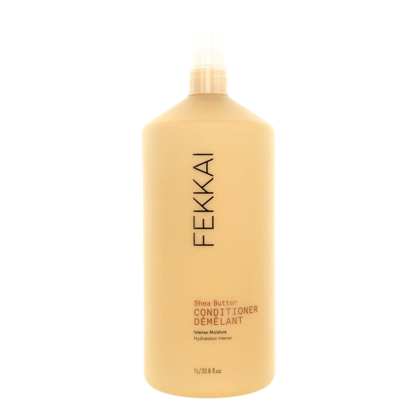 Fekkai Shea Butter conditioner bottle, beige plastic, pump top