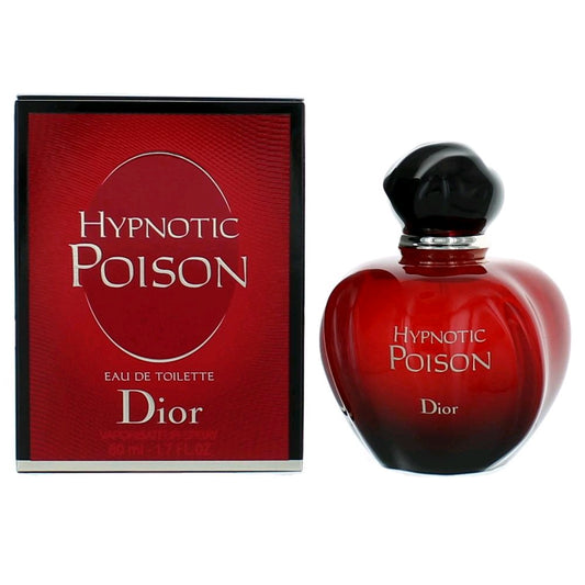 Women’s Eau de Toilette spray in red glass bottle with black cap, Dior