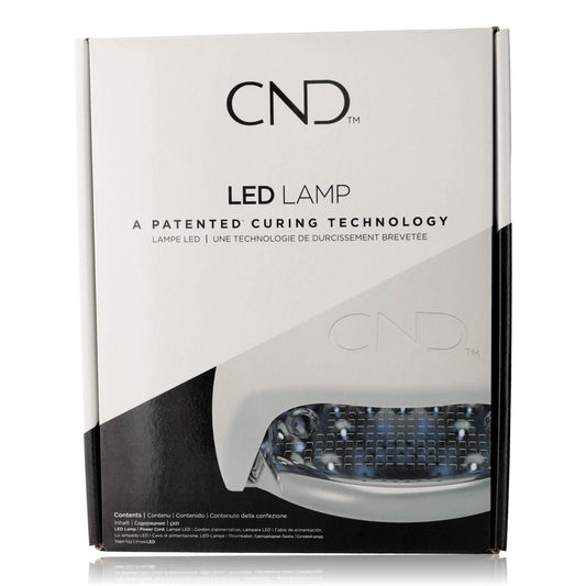 CND LED nail lamp curing box with CND logo and LED LAMP text