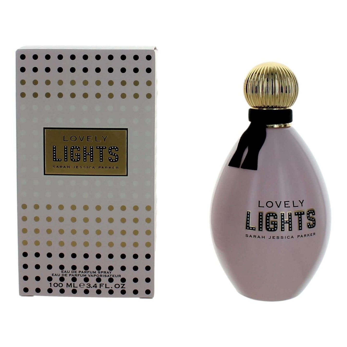Women’s eau de parfum spray bottle, lavender with 3.4 fl oz box