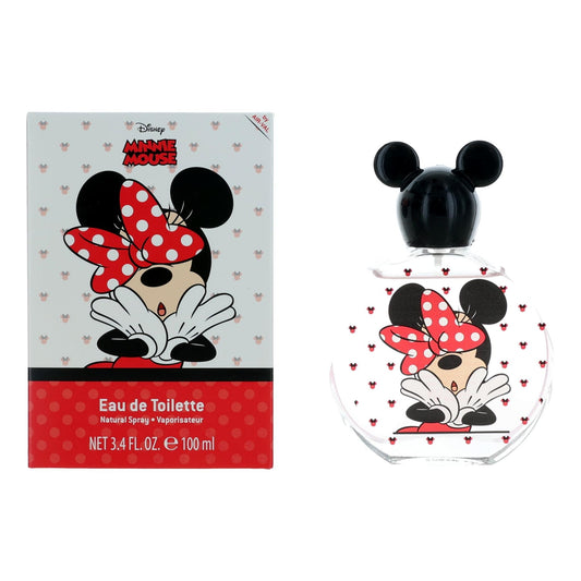 Girls Minnie Mouse Eau de Toilette spray with Minnie graphic and 100 ml bottle