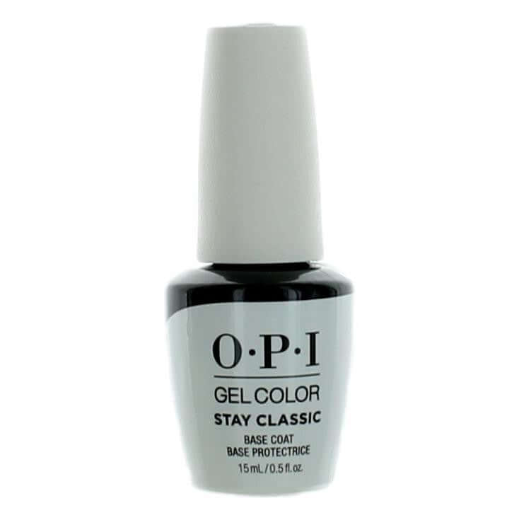 OPI Gel Color base coat nail polish bottle, white label for Stay Classic
