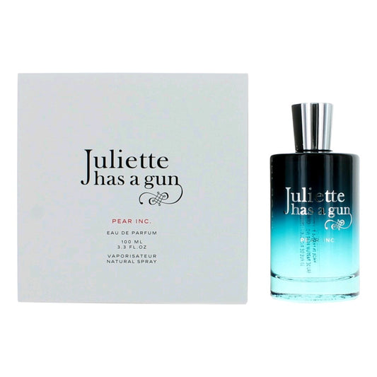 Juliette Has a Gun Pear Inc. eau de parfum spray bottle with silver cap