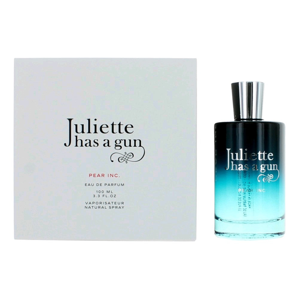 Juliette Has a Gun Pear Inc. eau de parfum spray bottle with silver cap