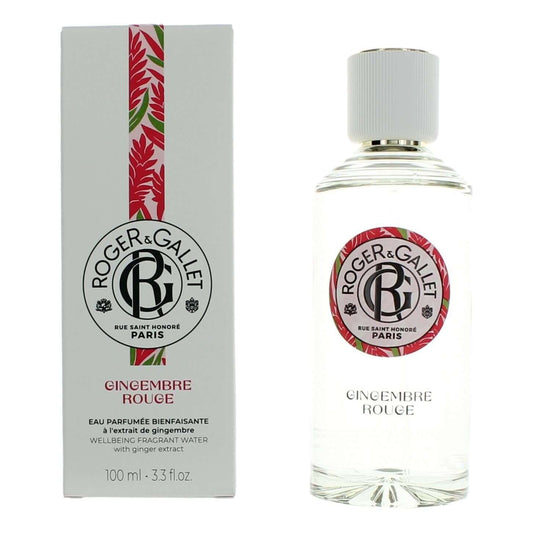 Roger & Gallet Gingembre Rouge by Roger & Gallet, 3.3 Eau Parfumee Spray women in a bottle with vibrant packaging.