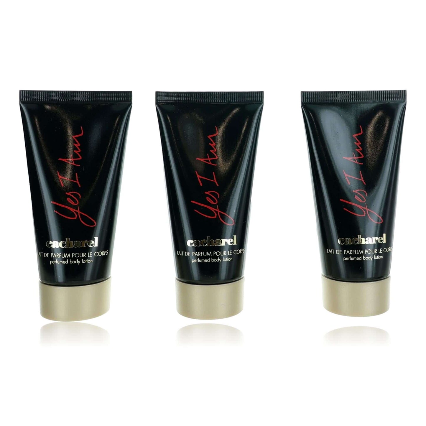 Yes I Am by Cacharel, 1.7oz Body Lotion women - Pack of 3 ( total 5.1oz )