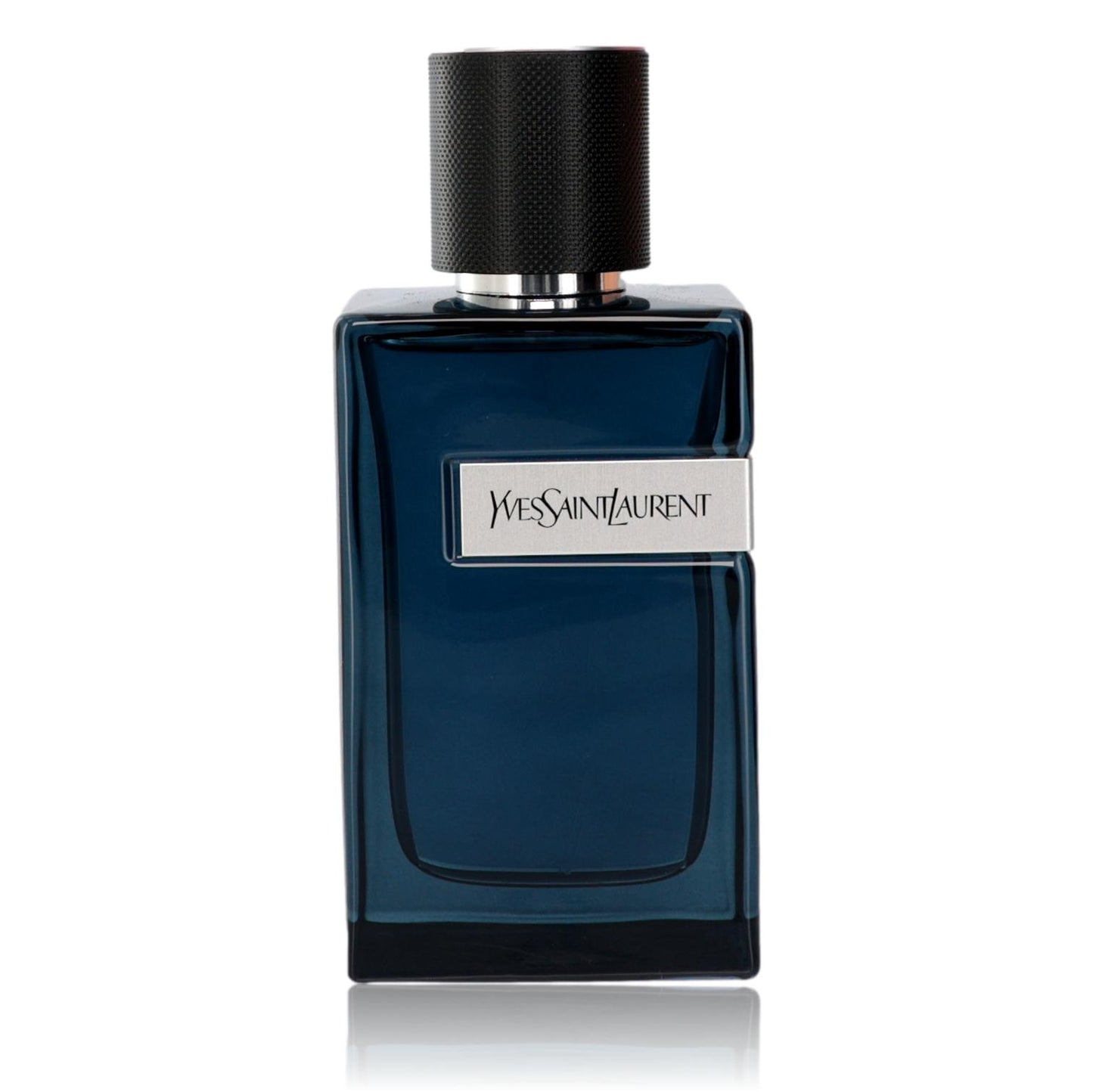 Y by Yves Saint Laurent men’s EDP intense spray bottle, dark blue glass, black cap