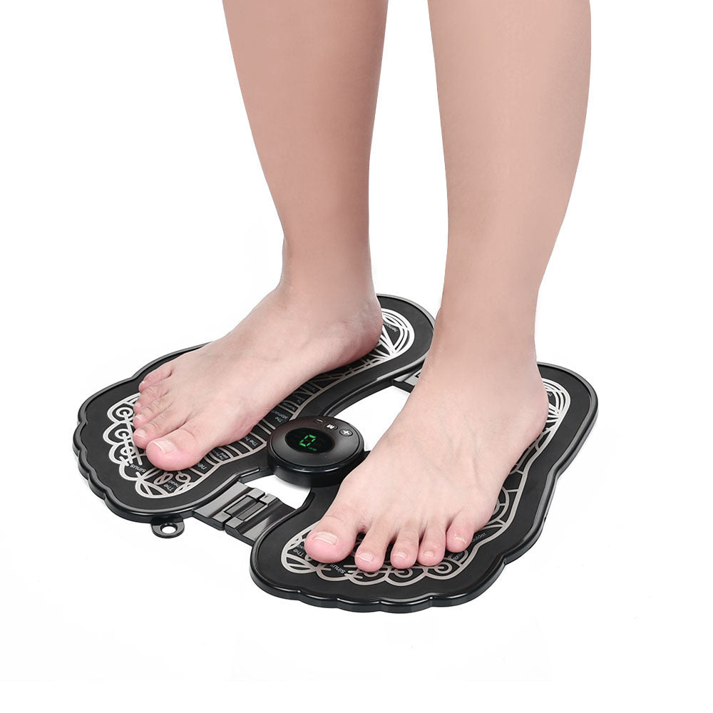 Rechargeable Foot Massage Instrument Pedicure Foot Pad EMS Pulse Foot Relaxation Massager - Ectron Online