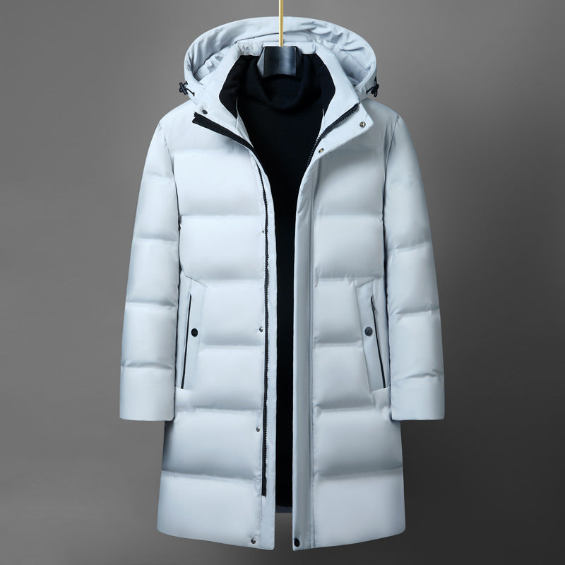 Men's Fashion Mid-Length Thick Down Jacket Coat