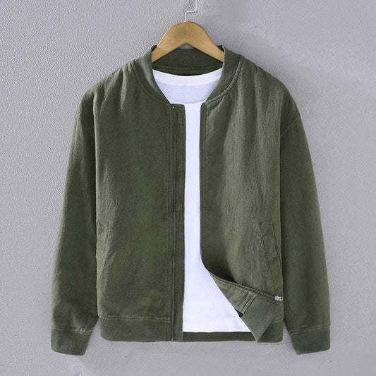 Men's Fashion Retro Ramie Casual Loose Jacket