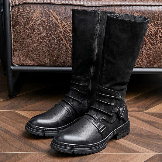Men’s Fashion Tall Leather Boots – Stylish & Durable Men's Fashion Leather Tall Leather Boots | Ectron Online